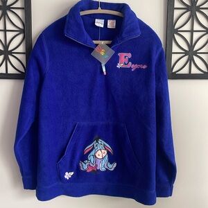 Vintage Disney Eeyore 1/4 Zip. Size M